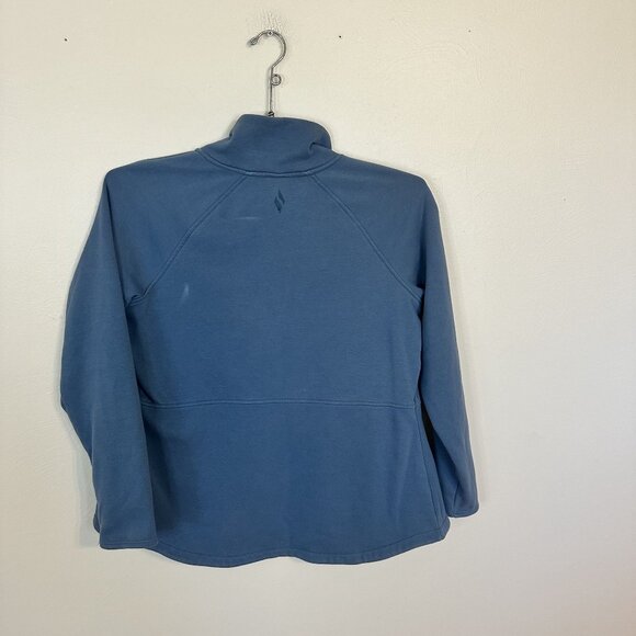 Skechers Womens Full Zip Sweatshirt Jacket Large Sky Grey Blue Pockets Athletic - Picture 4 of 7